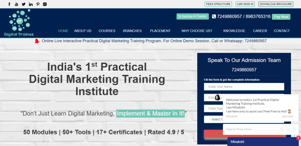 Digital Trainee - Digital Marketing Course in Udaipur