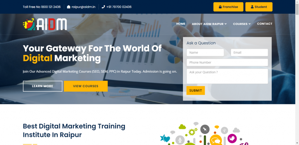 AIDM - Advanced Institute of Digital Marketing​, Digital Marketing Course in Raipur, Chattisgarh