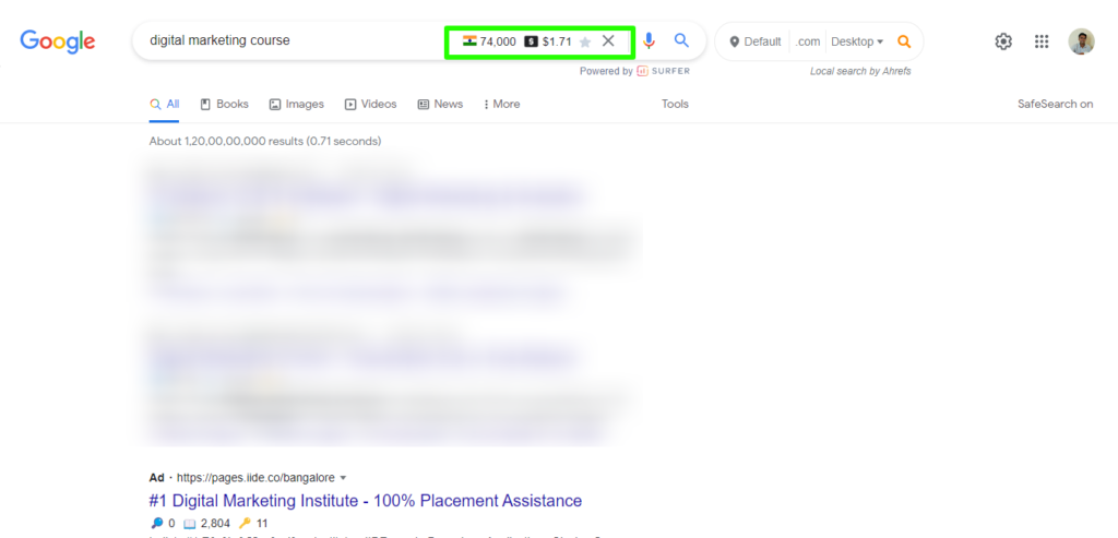 Keyword Surfer - A Chrome Extension for Digital Marketers.