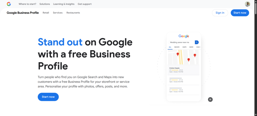 Google My Business Profile