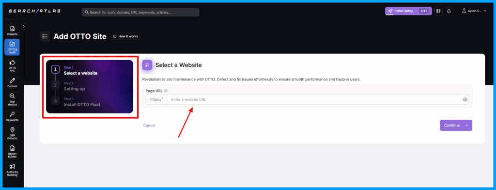 Site Audit Automation using OTTO by SEarch Atlas