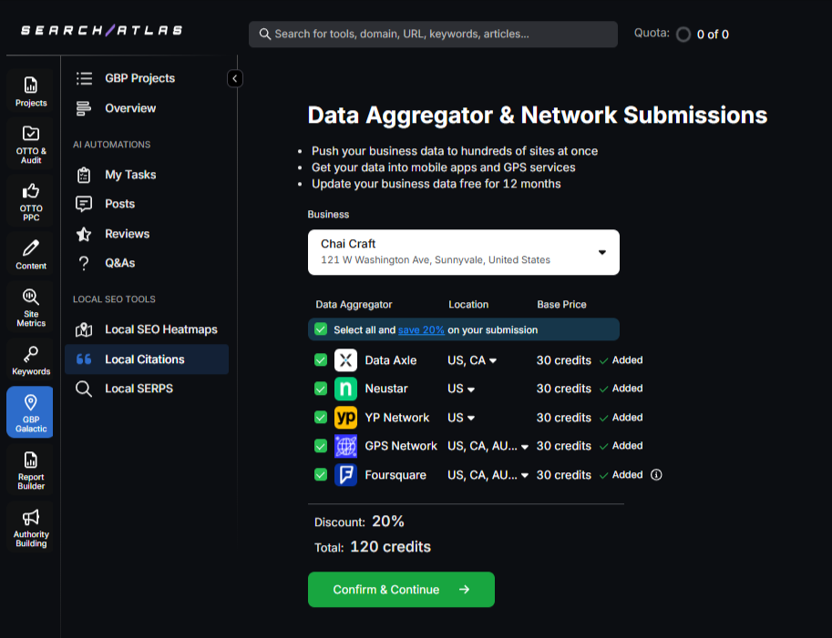 Local Citation service by Search Atlas