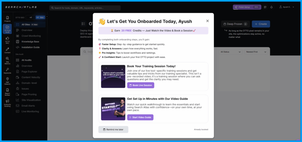 Search Atlas Onboarding